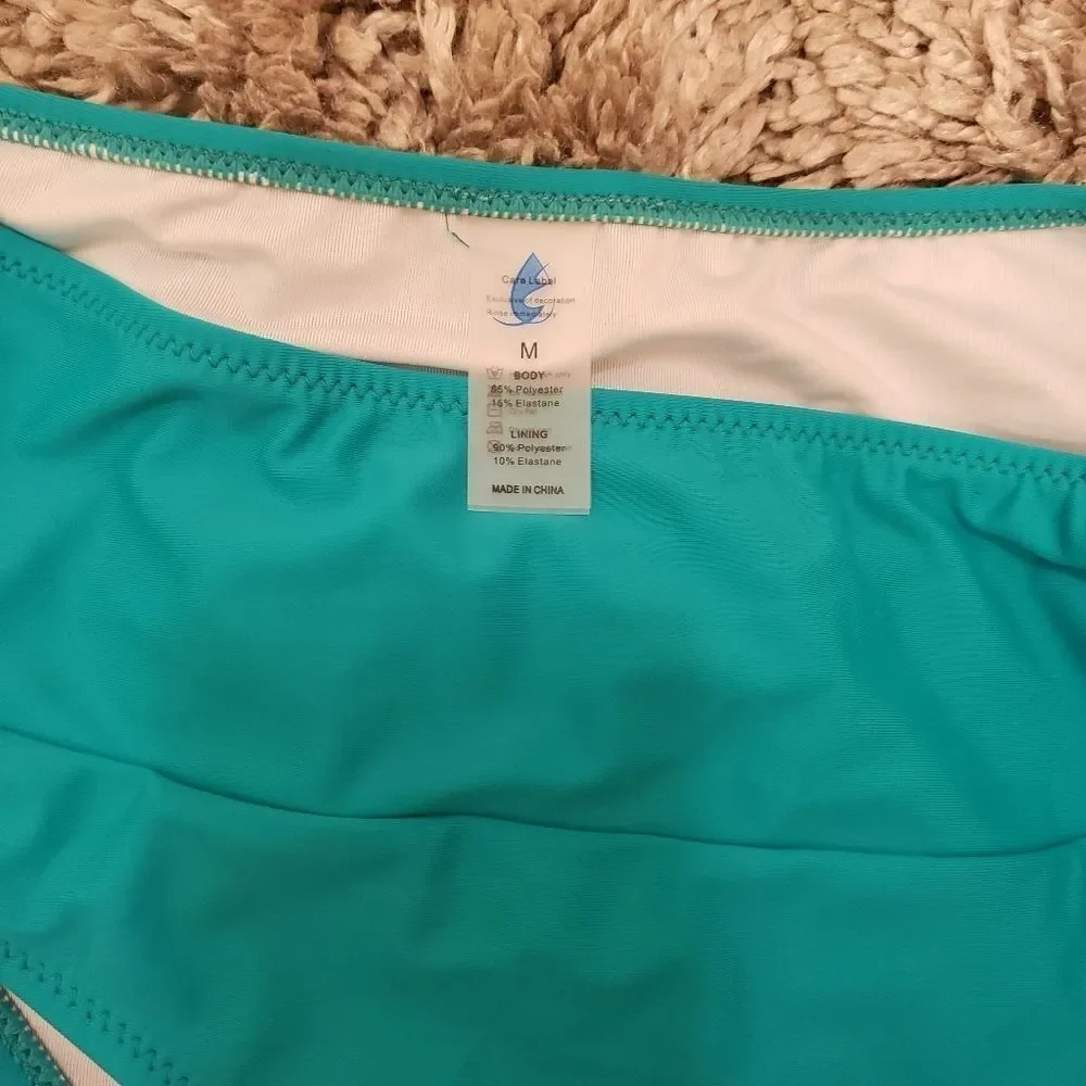 GREEN HIGH WAIST SWimming BOTTOM SZ M